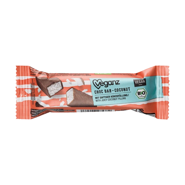 choc bar coconut, organic, 40g