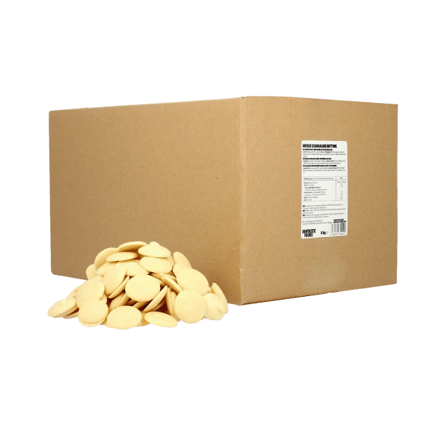 white schakalode buttons bulk carton, 6kg