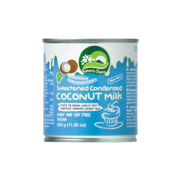 nature's charm coconut condensed milk alternative, thickened & sweetened, 320g