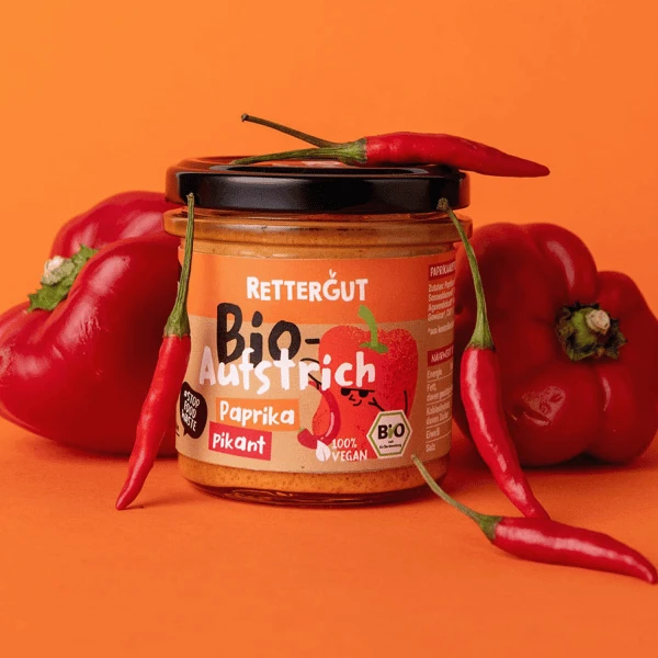 paprika spread spicy, organic, 135g