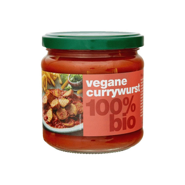 vegan currywurst, organic, 350g