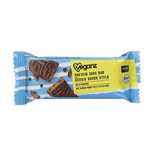 protein choc bar cookie dough style, organic, 50g