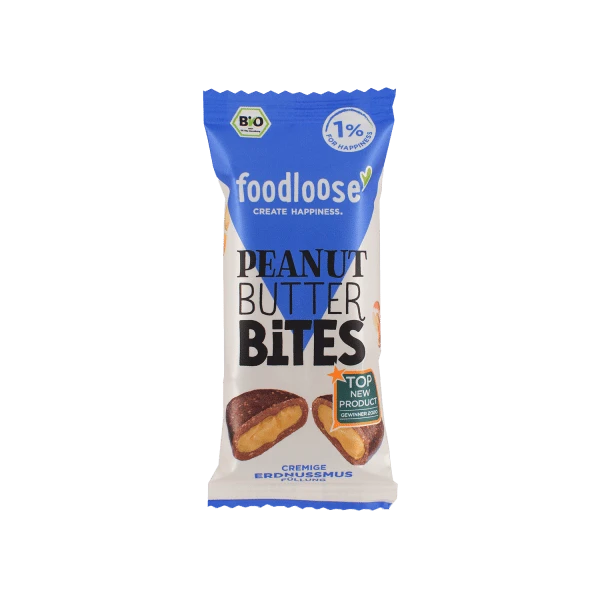 foodlosse peanut butter bites peanut butter, organic, 40g