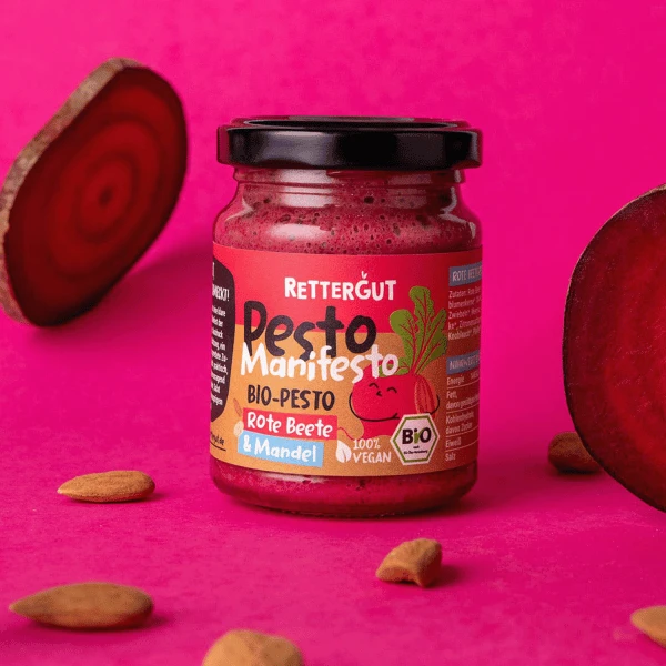 pesto beetroot almond, organic, 120g