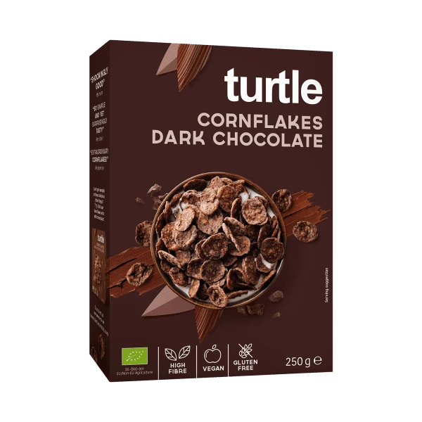 dark chocolate cornflakes gluten free, organic, 250g