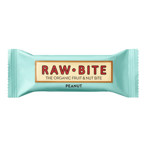 raw bite fruit bar peanut, organic, 50g