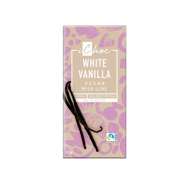 white vanilla, organic, 80g