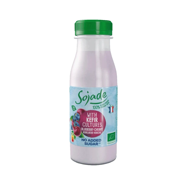 soya alternative to kefir blueberry cherry, organic, 250g