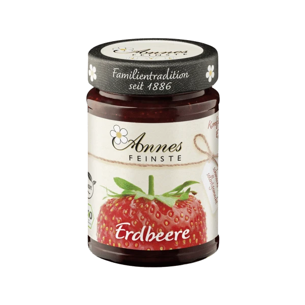 strawberry extra jam, organic, 225g