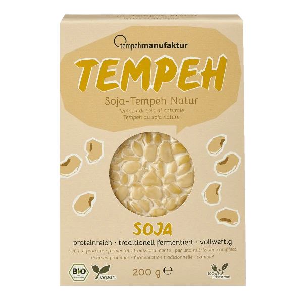 soy tempeh nature, organic, 200g