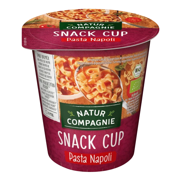 snack cup pasta napoli, organic, 59g