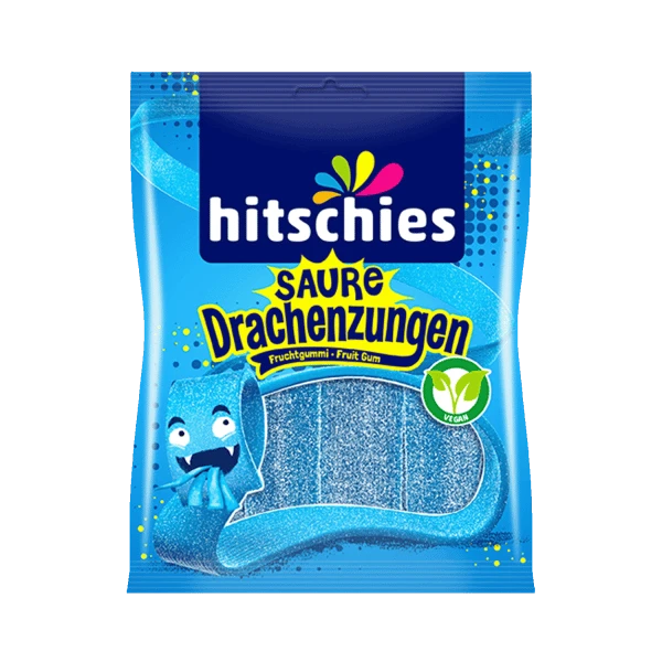 fruit gum "saure drachenzungen" blue, 125g