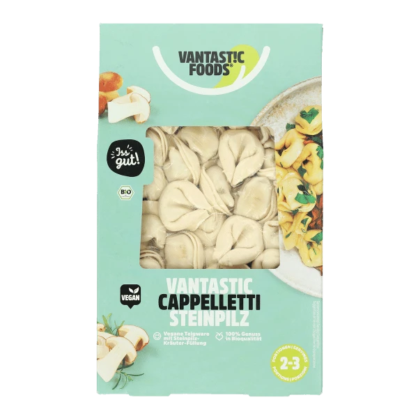 vantastic cappelletti porcini, organic, 250g