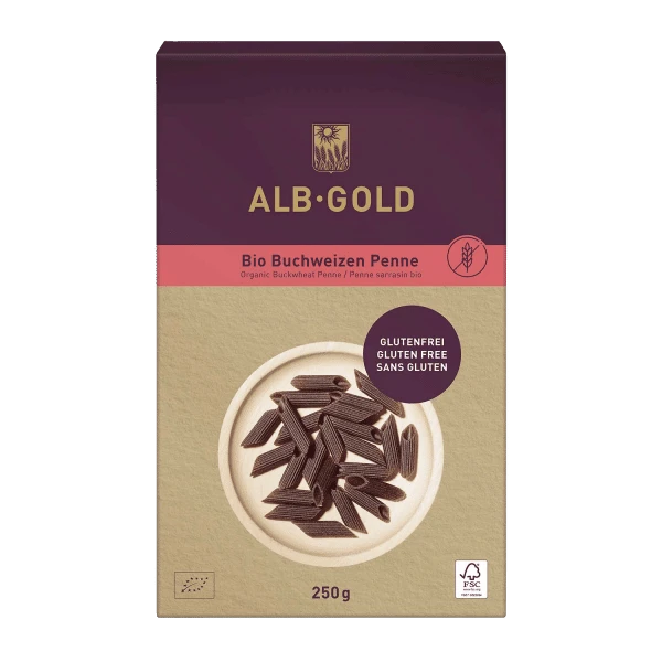 alb gold buckwheat penne, organic, 250g