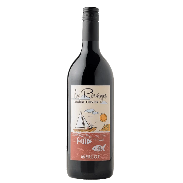 les rivages merlot,1l