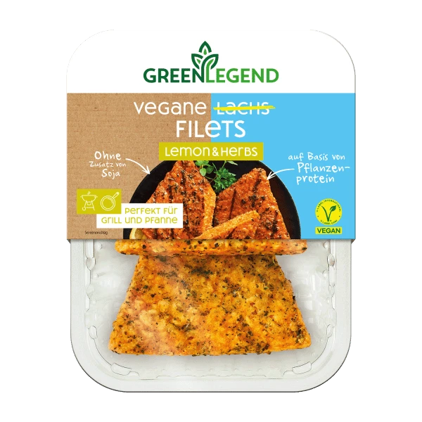 vegan salmon fillets lemon & herbs, 160g